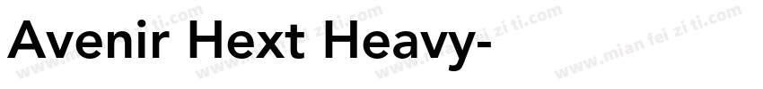 Avenir Hext Heavy字体转换